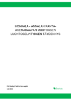 Selostus_Liite_9_Honkala-Annalan ranta-asemakaavan muutoksen luontoselvityksen täydennys